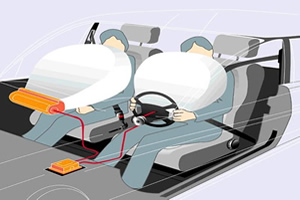 A reação presente no airbag produz gás nitrogênio e silicato alcalino